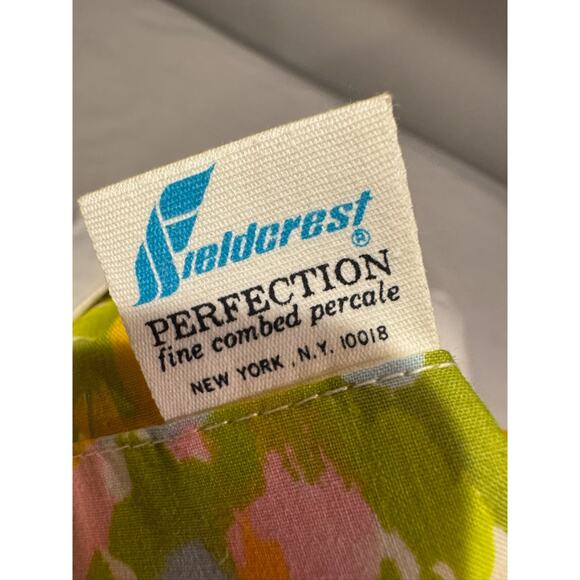 VTG Fieldcrest Perfection Percale Pillowcases Floral 1-Piece No Iron NIP New - Picture 5 of 6